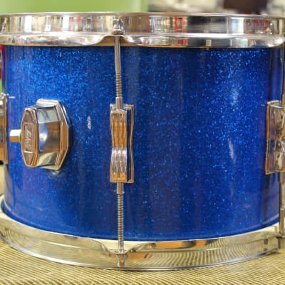 1969 Ludwig Club Date in Blue Sparkle 14x20 14x14 8x12 image 12