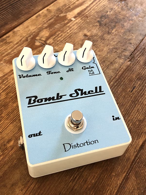 Metal Pedals Bomb Shell 2020 white Distortion pedal Overdrive pedal OD pedal image 1