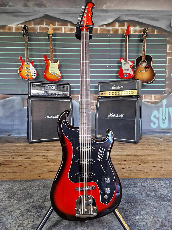 Burns SSJ Club Series Bass Vl Red Burst Electric Bass image 1
