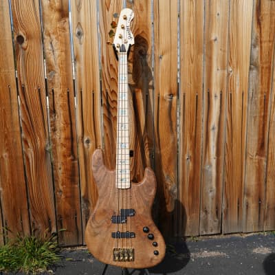 Spector USA Coda 4 Clairo Walnut 4-String Bass Guitar w/ Deluxe Protec Gig Bag (2023) image 2