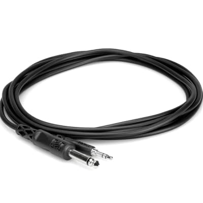 Hosa CMP-110 1/4" TS to 3.5mm (1/8") TRS Cable - 10ft image 1