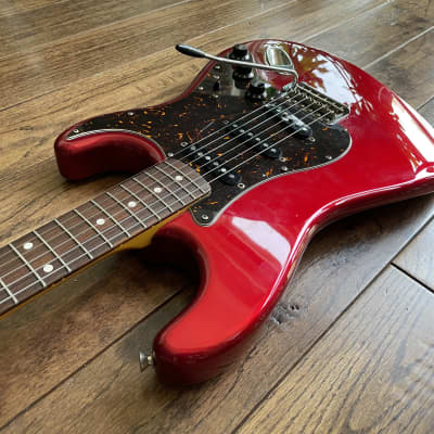 Awesome CIJ Fender Stratocaster Electric Guitar Red Sparkle Tortoise Fujigen ca. 2002 image 7