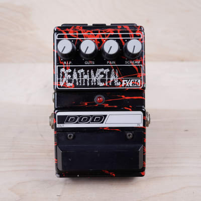 DOD Death Metal Distortion FX86 Black with Red Splatter 1993 Made