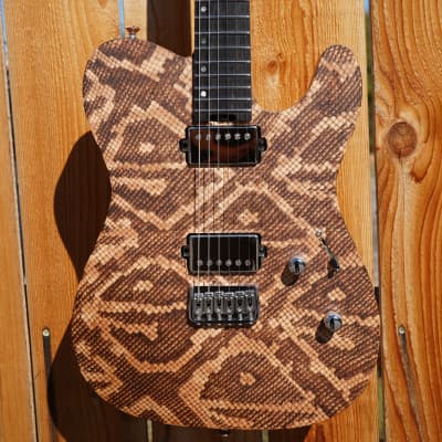 ESP USA TE-II Hardtail Snakeskin 6-String Electric Guitar w/ Form Fit Case (#4 of 10 Made Worldwide) image 16