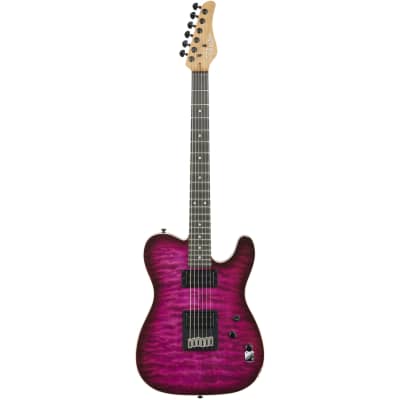 B.C. Rich Jr V 7-String - Quilted Purple Burst w/ Seymour B.C. Rich Jr V 7-String - Quilted Purple Burst w/ Seymour
