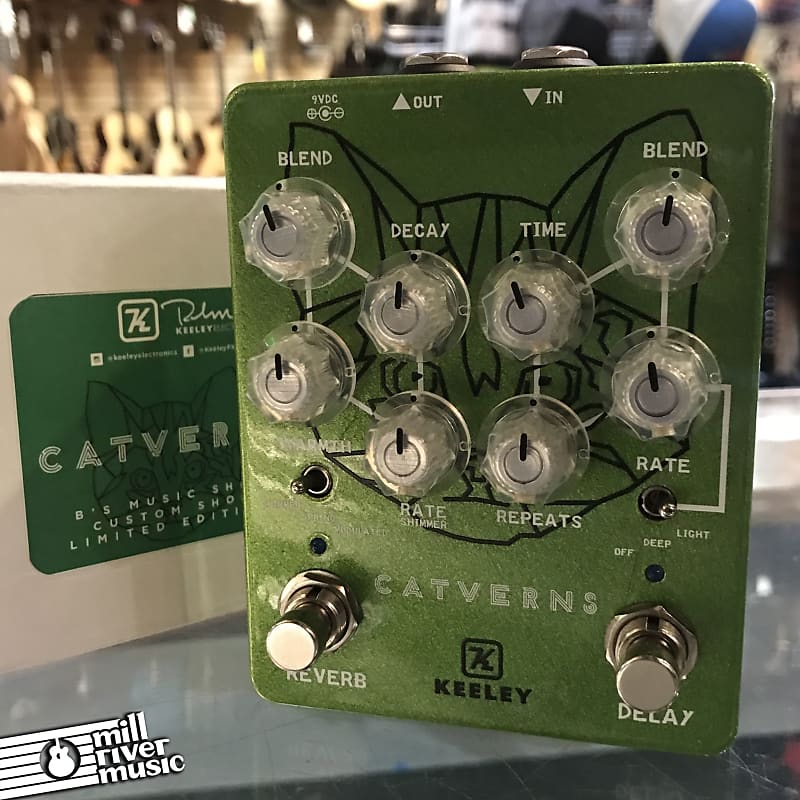 Keeley Catverns Delay/Reverb Pedal w/ Box Used