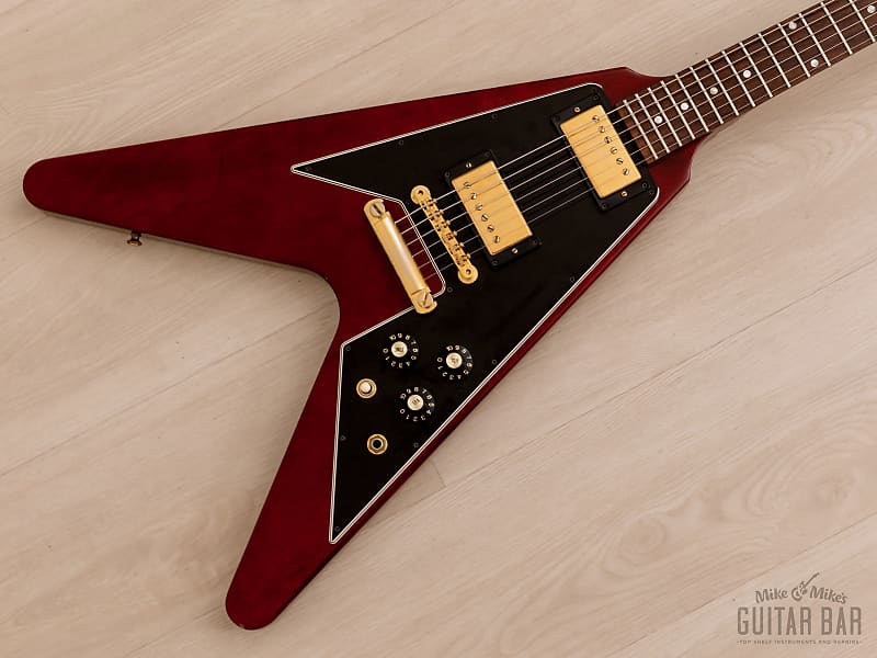 2006 Gibson Custom Shop Historic '67 Flying V, Gloss Cherry w/ 57 Classic  PAFs, Case & COA, Yamano