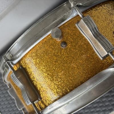 Ludwig Super Classic WFL - 1955/1959 - 14" x 5" - Gold Sparkle - NOB image 10