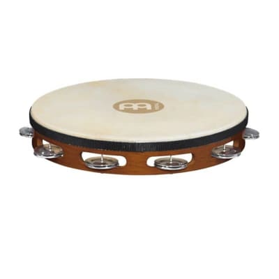 Meinl TAH1A-AB Traditional Goat-Skin Tambourine with Aluminum Jingles