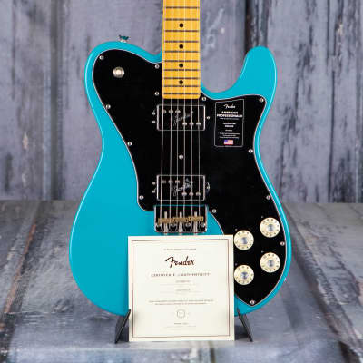 Fender American Professional II Telecaster Deluxe, Miami Blue *DEMO MODEL* image 9