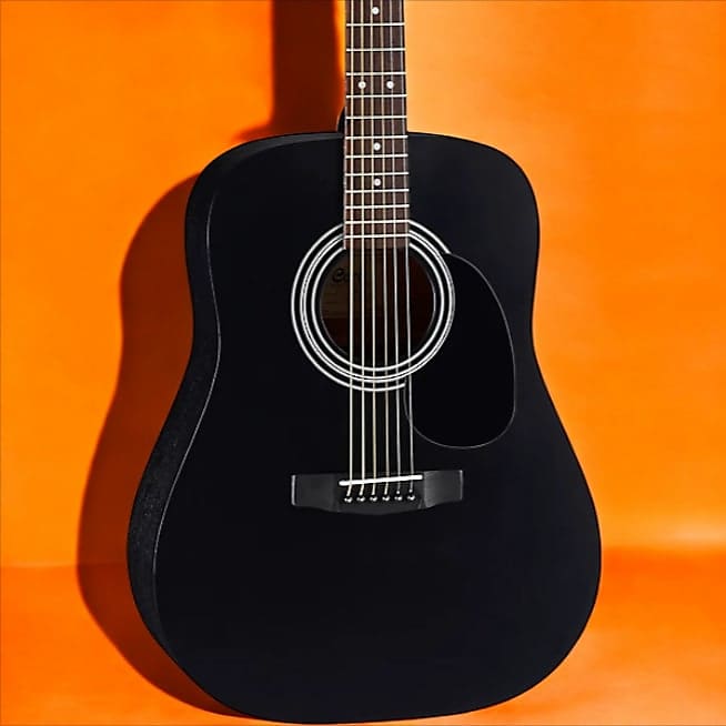 Cort AD810 Standard Series Dreadnought Acoustic Guitar Black | Reverb