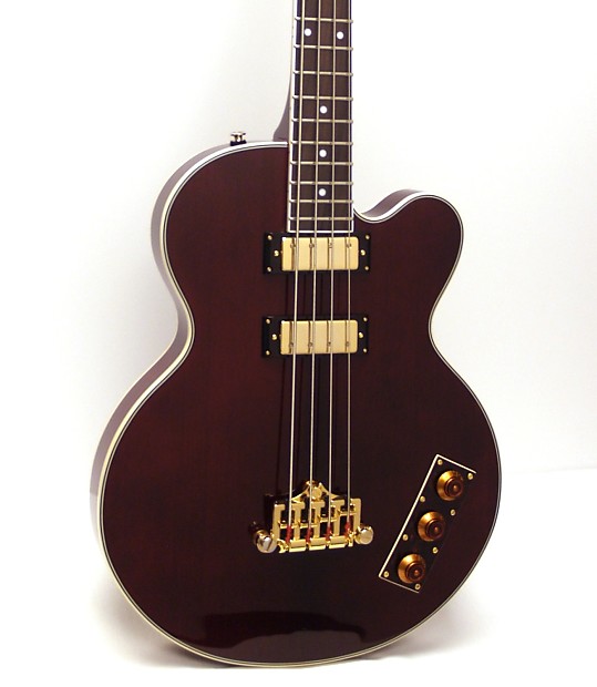 Epiphone Allen Woody Rumblekat Ltd Ed Electric Bass Guitar Wine Red MIK