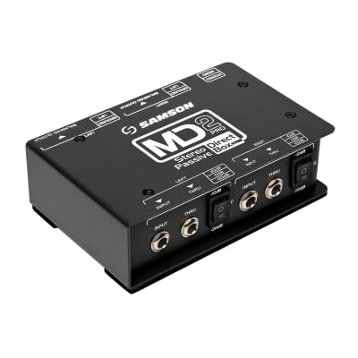 Samson MD2 Pro Stereo Passive Direct Box for Acoustic Guitar, Bass, and Drums image 2