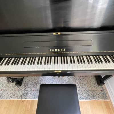 Yamaha U1 Silent Piano 1987 - Matte Black image 3