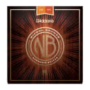 D'Addario NB1047 Nickel Bronze Acoustic Guitar Strings, Extra-Light 10-47 (1 SET)