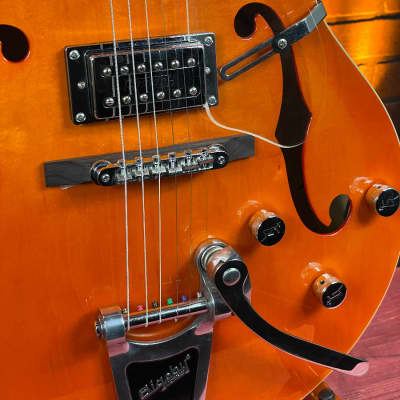 2007 Gretsch G5120 Electromatic Hollow Body with Bigsby - Orange - Made in Korea (MIK) w/Hard Case image 3