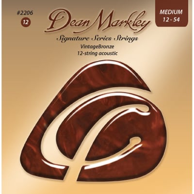 Dean Markley Vintage Bronze Medium 12 String 12-54 Acoustic Strings Set for sale