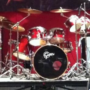 Gretsch Catalina Maple 2007 Limited Edition Red Sparkle Drum Set image 2