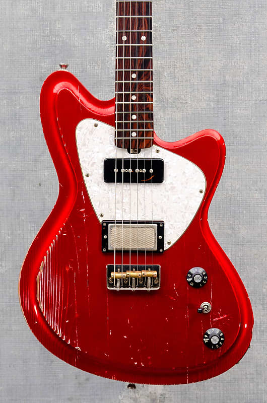 Maghini Guitars Satellite Candy Apple Red image 1