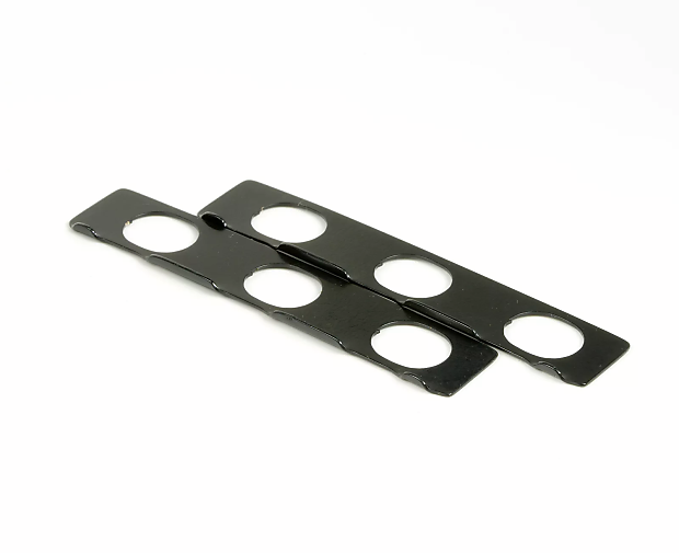Hipshot UMP Plate Set for 6 Inline Enclosed Gear Tuners - Black image 1