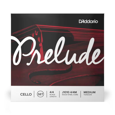 D'Addario J1010 4/4M Prelude Cello String Set, 4/4 Scale, Medium Tension image 4