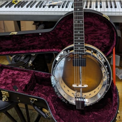 Gold Tone GT-750 Deluxe 6-String Acoustic Electric Banjitar Banjo Guitar for sale