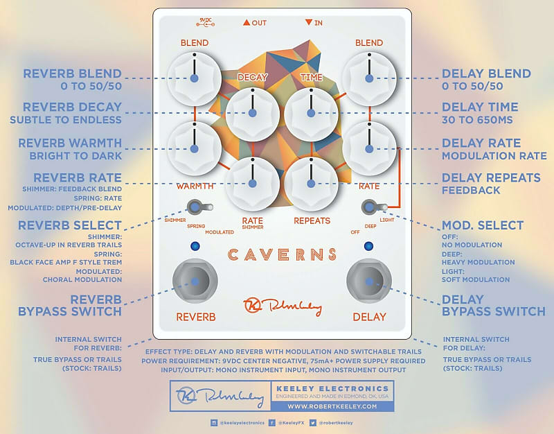 Keeley Caverns Reverb / Delay V2 | Reverb Keeley Caverns Reverb / Delay V2 | Reverb