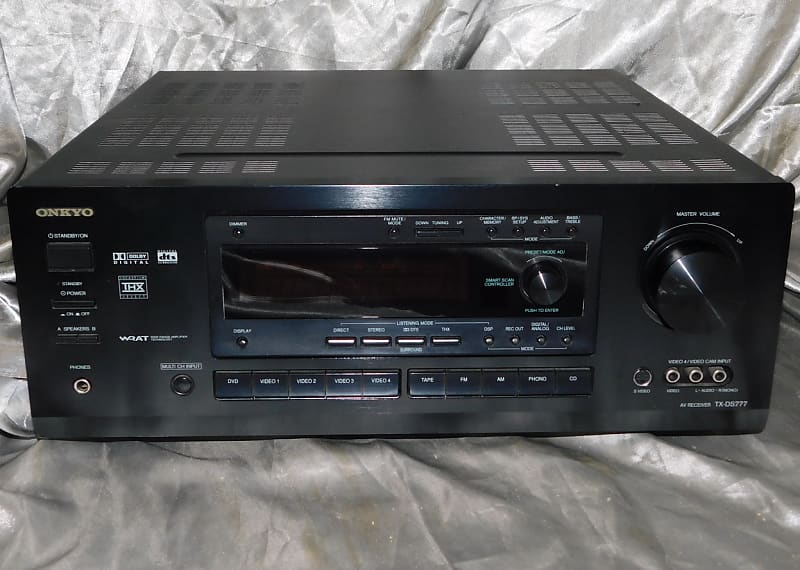 Onkyo TXDS777 receiver with phono input pre out main in and Reverb