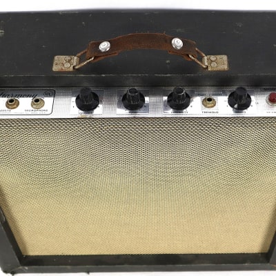 Vintage 1960s Harmony H410A Electric Guitar 5w Tube Combo Amplifier Amp image 3