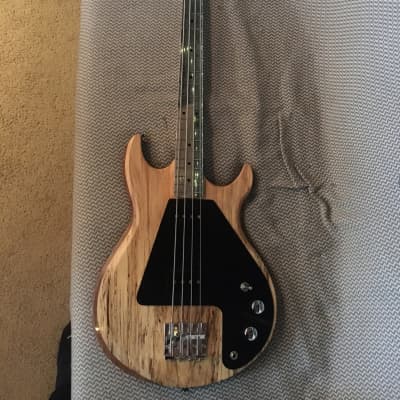 Electrical Guitar Company / Mather Guitars "Ripper" bass 2019 Spalted Maple Natural image 2