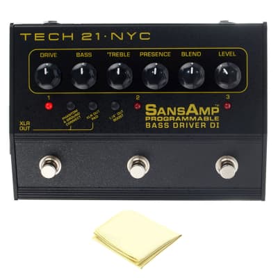 Tech 21 Sansamp Programmable Bass Driver | Reverb