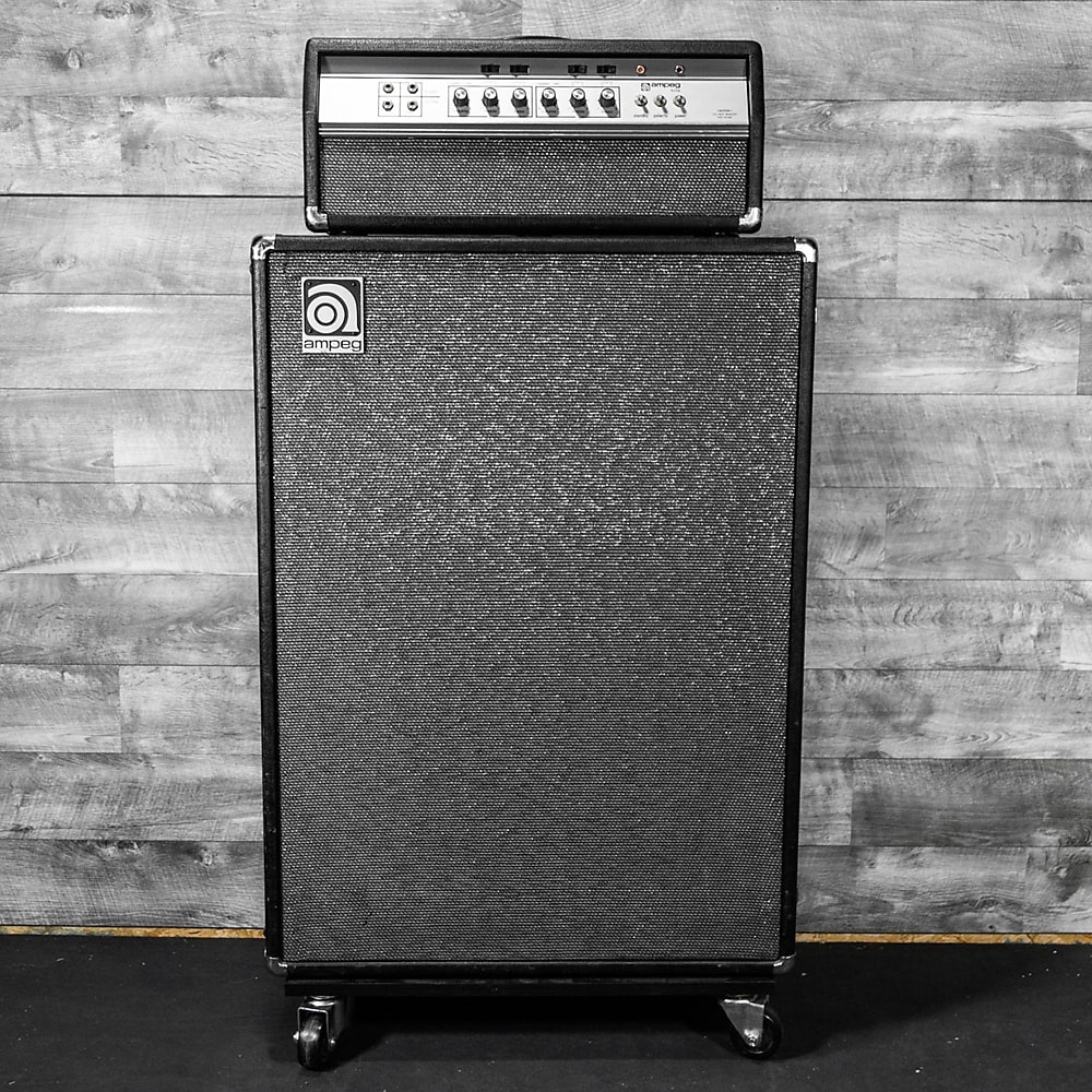 Ampeg B-25B 55-Watt 2x15" Bass Amp Half Stack | Reverb