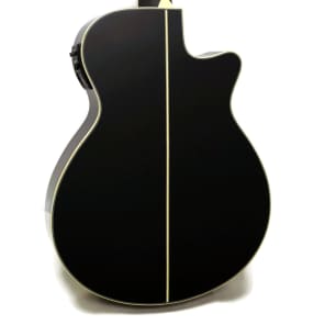 Ibanez AEG10LII Left-Handed Acoustic-Electric Guitar - Black image 7