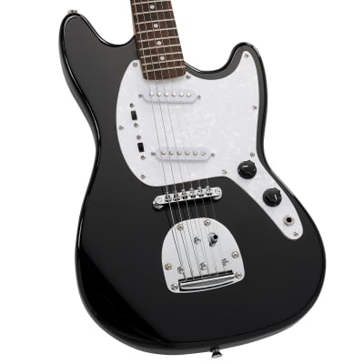 Glarry GMF Electric Guitar Laurel Wood Fingerboard SS Pickup Black image 1