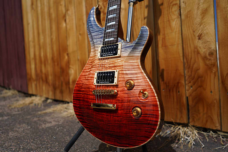 ESP Custom Shop Mystique Custom NT FM Blue Red Fade Burst 6