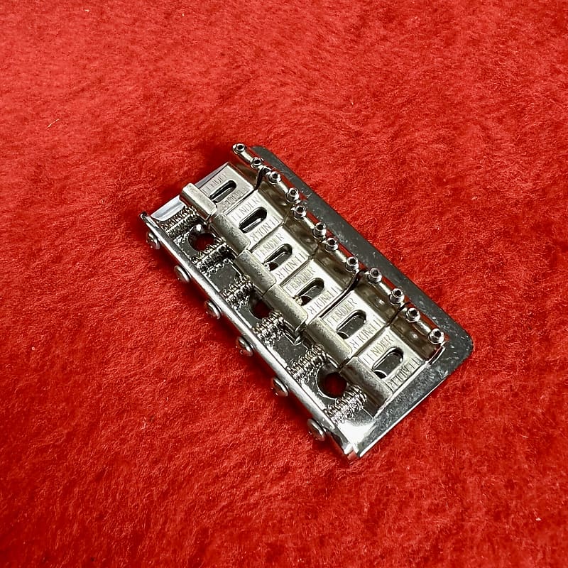 Fender Hardtail Stratocaster bridge 1974 Chrome original | Reverb