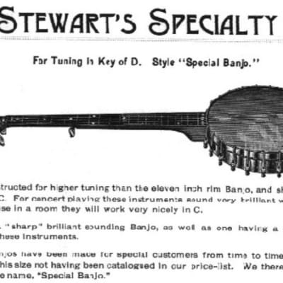 SS Stewart Special Banjo 1895 - Oiled satin image 14