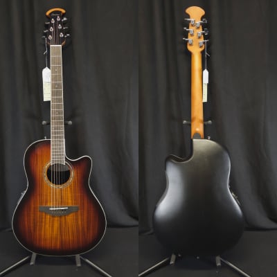 Ovation Celebrity Shallow Cutaway CS28P-KOAB-G Acoustic Electric Guitar image 2