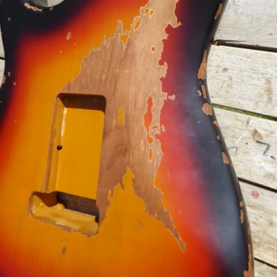 DY Guitars Richie Sambora style HSS relic strat body PRE-BUILD ORDER image 8