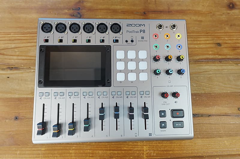 Zoom PodTrak P8 Multitrack Recording Mixer - Gray 1341 image 1