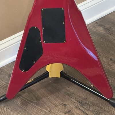 RARE Vintage Ibanez Flying V RR550 1983 Rocket Roll Cherry Sunburst image 4