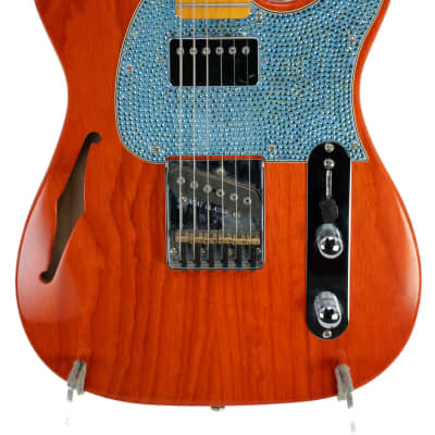 Used G&L Tribute Series ASAT Classic Bluesboy Semi-Hollow with Maple Fretboard - Clear Orange image 4