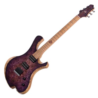 o3 Guitars Radon - Purple Nightmare - Hand Made by Alejandro Ramirez - Custom Boutique Electric Guitar image 3