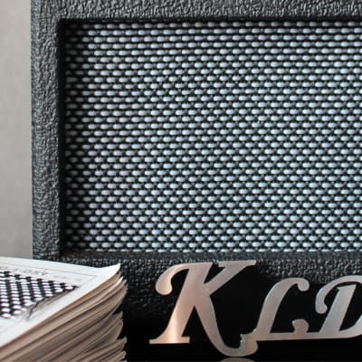 British Black Grey matrix  60x30" grill cloth fabric amp speaker cabinet