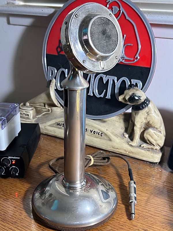 Vintage 1920's-30's Western Electric 389W Microphone, upgraded 4  compatibility