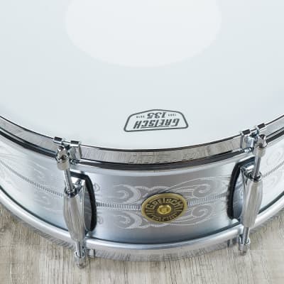 Gretsch 135th Anniversary Limited Edition Aluminum Snare Drum 5x14" + Carry Bag image 2