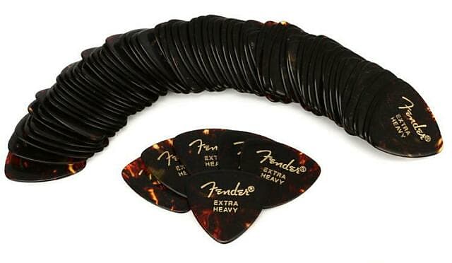 Fender Classic Celluloid 346 Extra Heavy Picks (72), SHELL - 198-0346-600 image 1