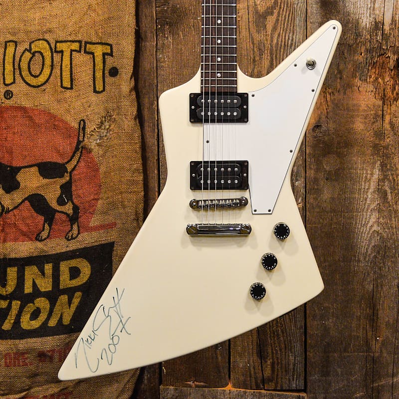 Gibson Explorer 1990 Nikki Sixx Signed - White | Reverb Gibson Explorer 1990 Nikki Sixx Signed - White | Reverb
