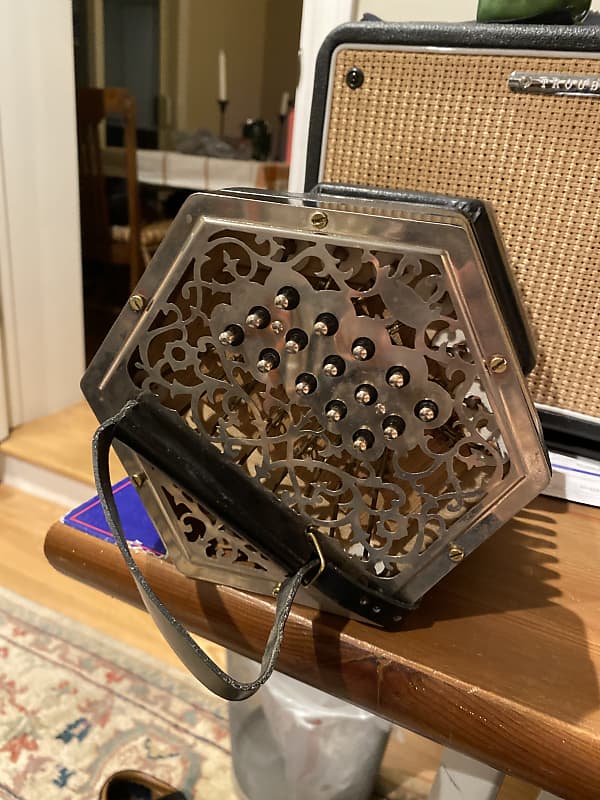 Made in England Andrew Norman Gremlin Anglo Saxon Concertina Reverb