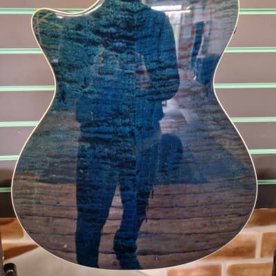 Taylor 612CE Grand Concert Koi Blue 2001 Koi Blue Electro-Acoustic Guitar image 11